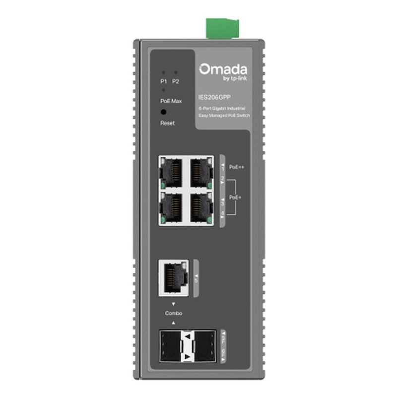 TP-Link IES206GPP switch Gestionado Gigabit Ethernet (10/100/1000) Energía sobre Ethernet (PoE) Negro - Imagen 2