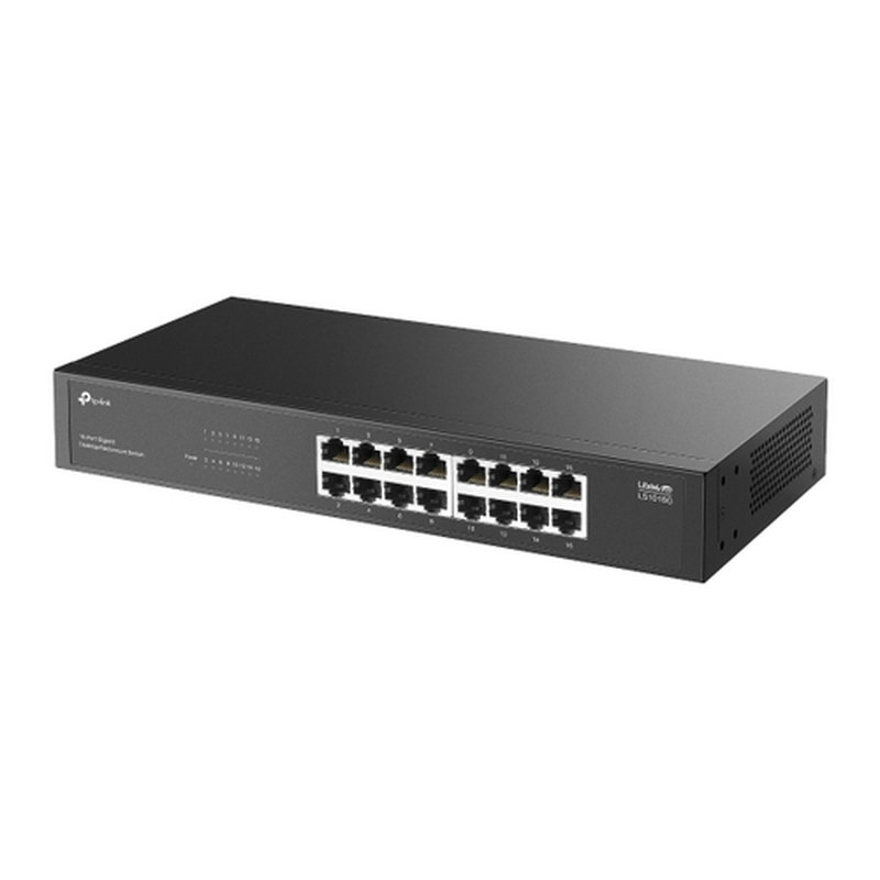 TP-Link LS1016G switch No administrado Gigabit Ethernet (10/100/1000) Negro TP-Link LS1016G switch No administrado Gigabit Ethernet (10/100/1000) Negro - Imagen 3