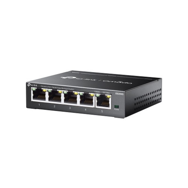 TP-Link Omada ES205G switch Gestionado Gigabit Ethernet (10/100/1000) Negro - Imagen 3