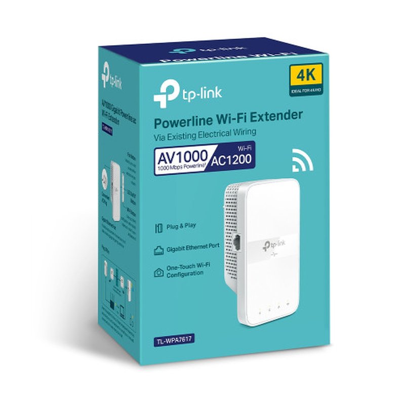TP-Link TL-WPA7617 adaptador de red PowerLine 1200 Mbit/s Ethernet Wifi Blanco 1 pieza(s) - Imagen 3