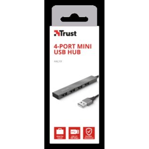 Trust Halyx USB 2.0 480 Mbit/s Aluminio