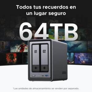 Ugreen NASync DXP2800 NAS System 2-Bay Compacto Intel® N N100 8 GB DDR5 0 TB UGOS Pro Negro Ugreen NASync DXP2800 NAS System 2-Bay Compacto Intel® N N100 8 GB DDR5 0 TB UGOS Pro Negro