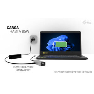 i-tec Metal USB-C Charging HUB 5port with USB-C video 8K + Power Delivery 85W