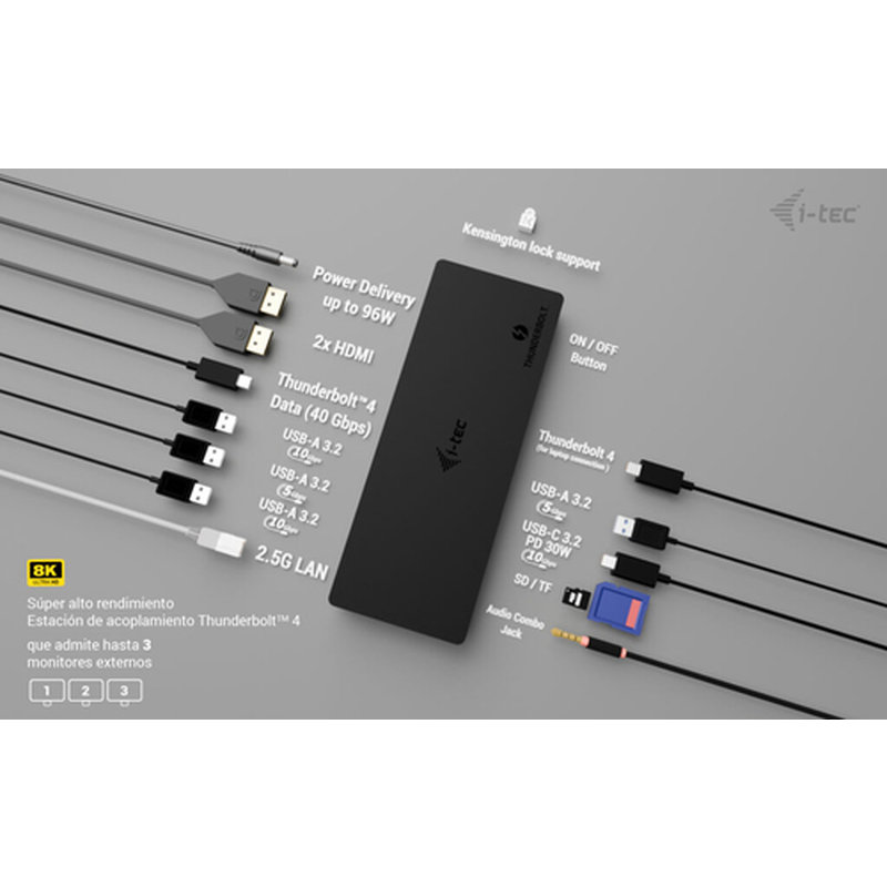 DOCK THUNDERBOLT 3X PD 96W - Imagen 4