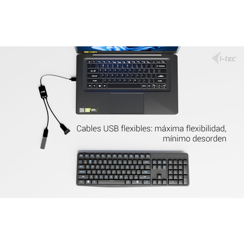 USB-A CABLE HUB 2 PORT (2X USB-A) - Imagen 9