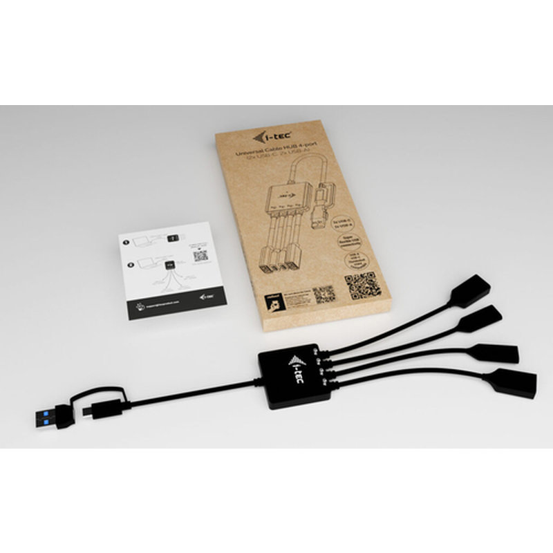 i-tec USB-C/USB-A Cable HUB 4 port (2x USB-C, 2x USB-A) - Imagen 6