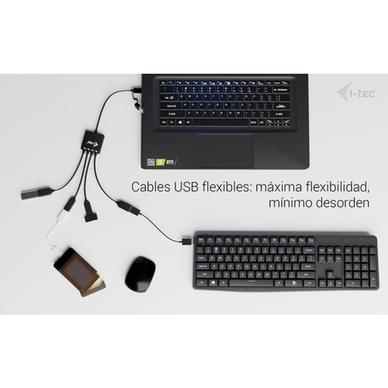 i-tec USB-C/USB-A Cable HUB 4 port (2x USB-C, 2x USB-A) - Imagen 9