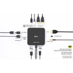 USBC DP DUALHDMI DOCK 100W CHARGER
