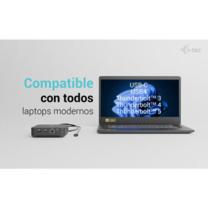 i-tec USB-C DP Dual HDMI Docking Station with Power Delivery 100 W + Universal Charger 100W