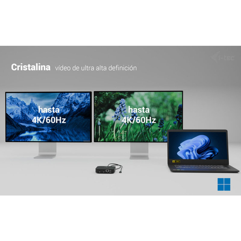i-tec USB-C Dual HDMI Docking Station with Power Delivery 100 W - Imagen 8