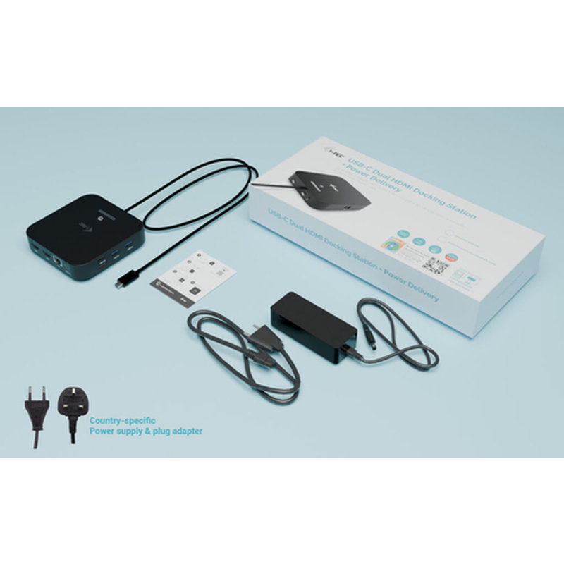 i-tec USB-C Dual HDMI Docking Station with Power Delivery 100 W + Universal Charger 100W - Imagen 4