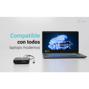 i-tec USB-C Dual HDMI Docking Station with Power Delivery 100 W + Universal Charger 100W