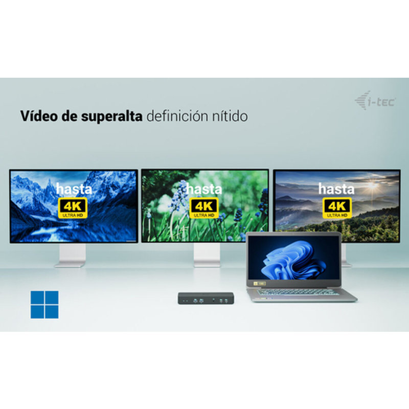 i-tec USB-C Intelligent Triple Display Docking Station + Power Delivery 100W - Imagen 7