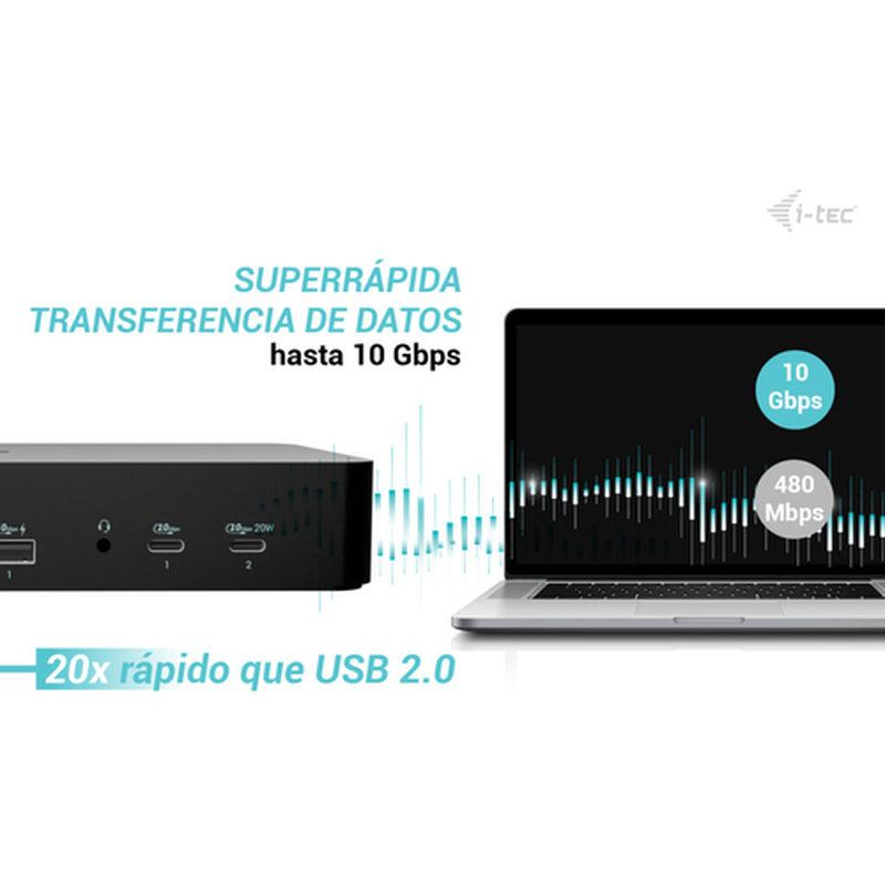 DOCK 3HOST DUAL PD 92W 65W - Imagen 7