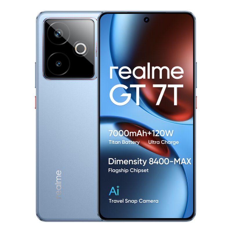 realme GT 7T 17,3 cm (6.8") SIM doble Android 15 5G USB Tipo C 12 GB 256 GB 7000 mAh Azul - Imagen 10