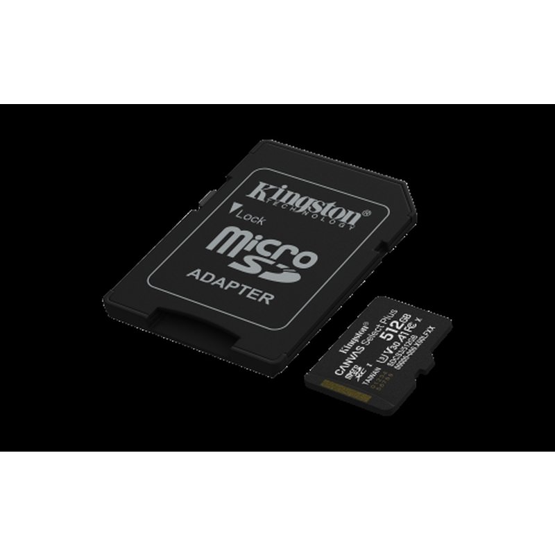 Kingston Technology 512GB microSDXC Canvas Select Plus Gen3 150MB/s A1 (Incluye adaptador de SD) Kingston Technology 512GB microSDXC Canvas Select Plus Gen3 150MB/s A1 (Incluye adaptador de SD) - Imagen 2