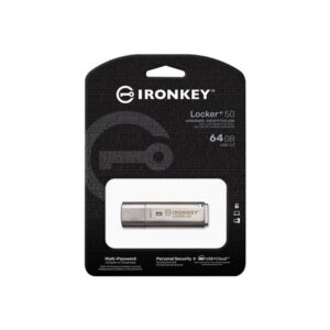 Kingston Technology IronKey Locker+ 50 unidad flash USB 64 GB USB tipo A 3.2 Gen 1 (3.1 Gen 1) Plata Kingston Technology IronKey Locker+ 50 unidad flash USB 64 GB USB tipo A 3.2 Gen 1 (3.1 Gen 1) Plata
