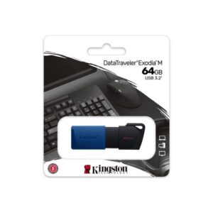 Kingston Technology DataTraveler Exodia M unidad flash USB 64 GB USB tipo A 3.2 Gen 1 (3.1 Gen 1) Negro, Azul