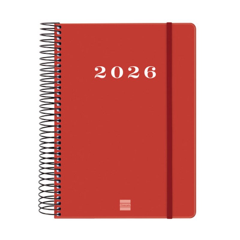 AGENDA 2026 BASIC MY E10 155X212MM DIA PAGINA ROJO FINOCAM 743523026 - Imagen 2