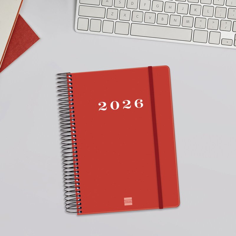 AGENDA 2026 BASIC MY E10 155X212MM DIA PAGINA ROJO FINOCAM 743523026 - Imagen 3