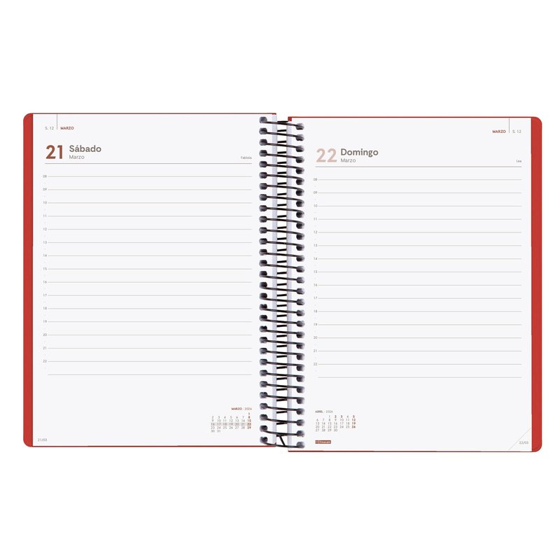 AGENDA 2026 BASIC MY E10 155X212MM DIA PAGINA ROJO FINOCAM 743523026 - Imagen 4