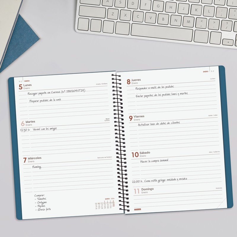 AGENDA 2026 BASIC MY E10 155X212MM SEMANA VISTA HORIZONTAL AZUL FINOCAM 743501026 AGENDA 2026 BASIC MY E10 155X212MM SEMANA VISTA HORIZONTAL AZUL FINOCAM 743501026