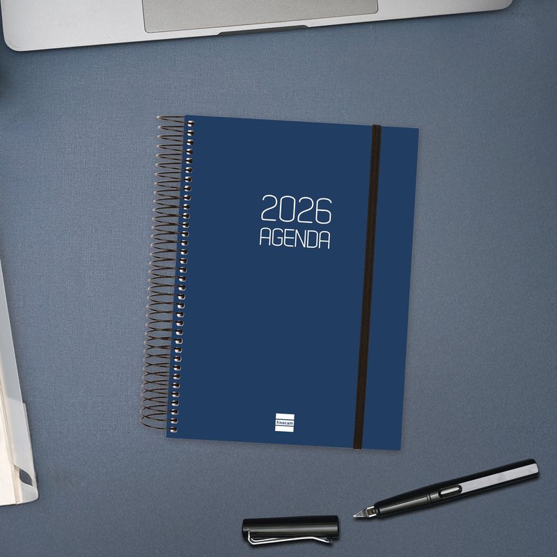 AGENDA 2026 BASIC OPAQUE E10 155X212MM DIA PAGINA AZUL FINOCAM 742911026 - Imagen 3