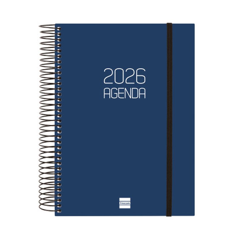 AGENDA 2026 BASIC OPAQUE E10 155X212MM DIA PAGINA AZUL FINOCAM 742911026 - Imagen 4