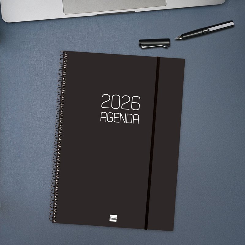 AGENDA 2026 BASIC OPAQUE E40 210X297MM SEMANA VISTA HORIZONTAL NEGRO FINOCAM 742786026 AGENDA 2026 BASIC OPAQUE E40 210X297MM SEMANA VISTA HORIZONTAL NEGRO FINOCAM 742786026