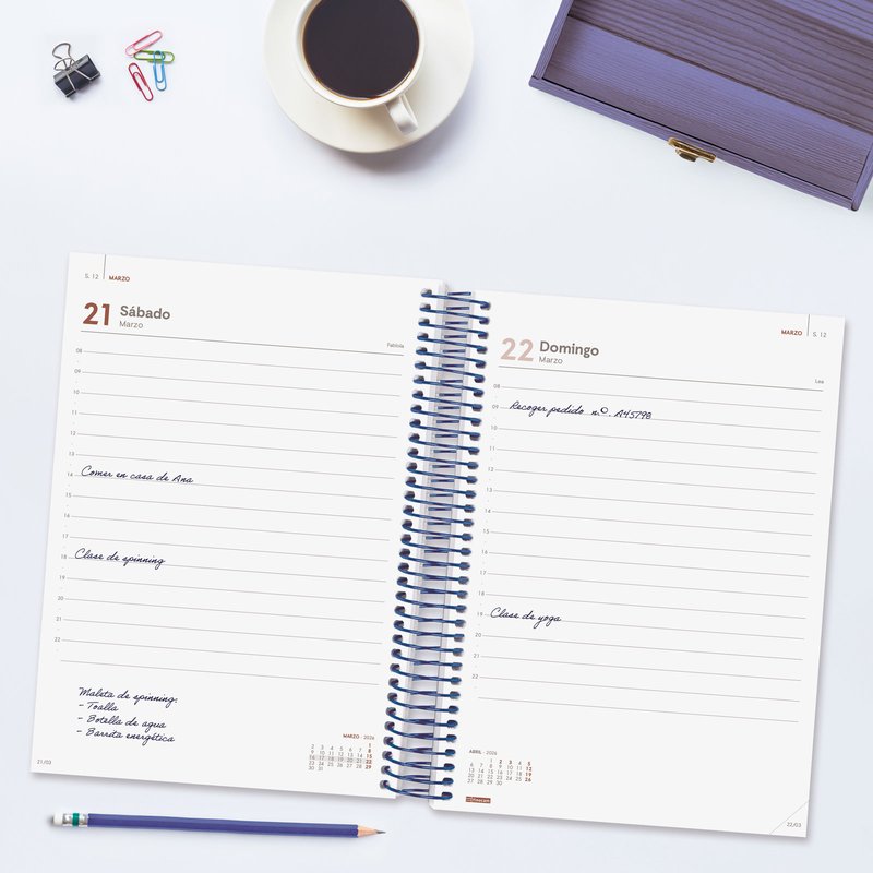 AGENDA 2026 BASIC YEAR E10 155X212MM DIA PAGINA AZUL FINOCAM 741101026 AGENDA 2026 BASIC YEAR E10 155X212MM DIA PAGINA AZUL FINOCAM 741101026