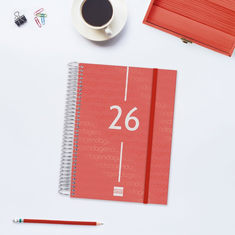 AGENDA 2026 BASIC YEAR E10 155X212MM DIA PAGINA ROJO FINOCAM 741103026 AGENDA 2026 BASIC YEAR E10 155X212MM DIA PAGINA ROJO FINOCAM 741103026 - Imagen 3