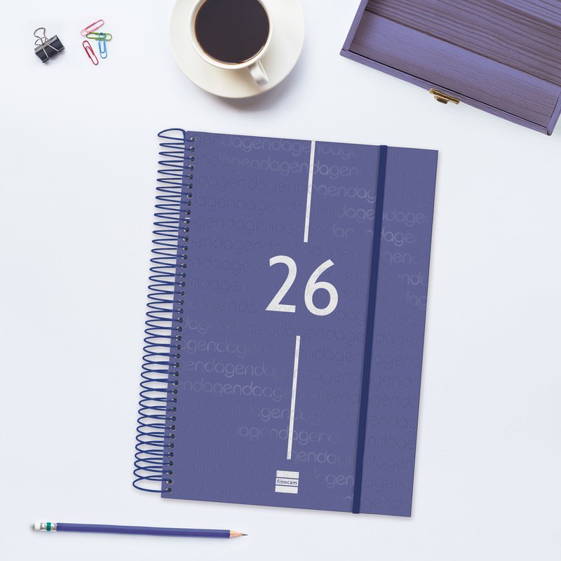 AGENDA 2026 BASIC YEAR E11 165X242MM DIA PAGINA AZUL FINOCAM 742071026 AGENDA 2026 BASIC YEAR E11 165X242MM DIA PAGINA AZUL FINOCAM 742071026 - Imagen 3