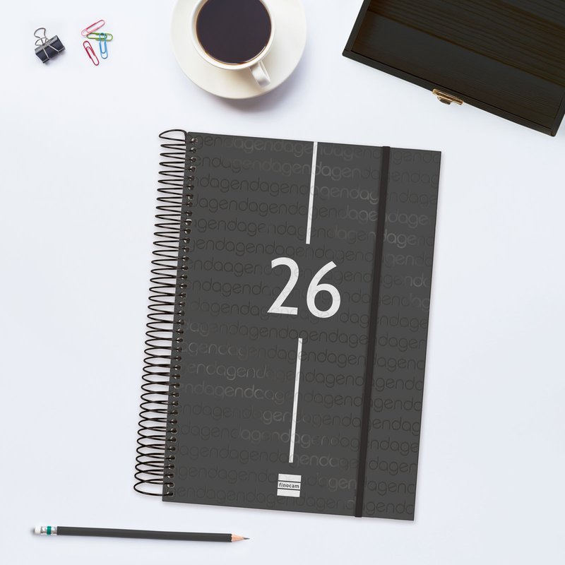 AGENDA 2026 BASIC YEAR E11 165X242MM DIA PAGINA NEGRO FINOCAM 742076026 AGENDA 2026 BASIC YEAR E11 165X242MM DIA PAGINA NEGRO FINOCAM 742076026 - Imagen 3