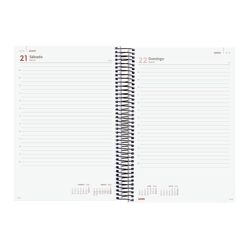 AGENDA 2026 BASIC YEAR E11 165X242MM DIA PAGINA NEGRO FINOCAM 742076026 AGENDA 2026 BASIC YEAR E11 165X242MM DIA PAGINA NEGRO FINOCAM 742076026 - Imagen 4