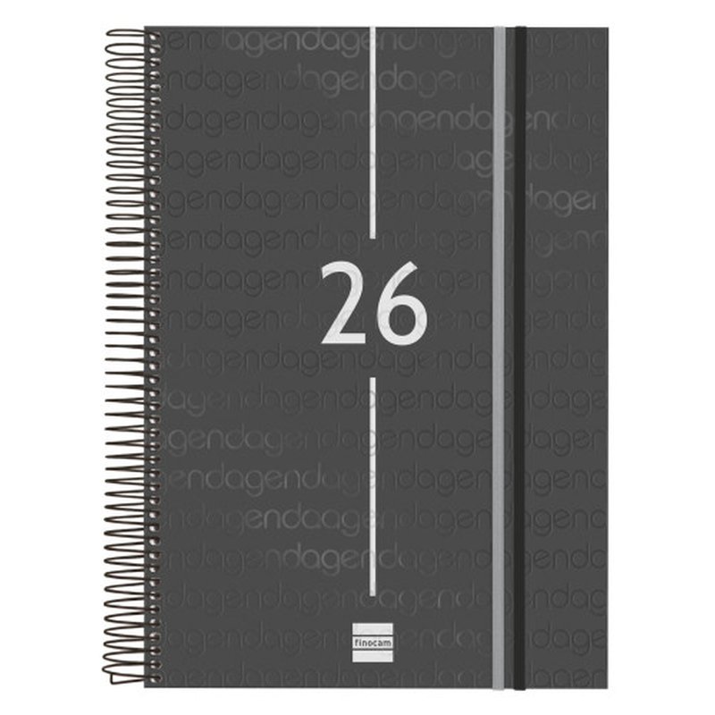 AGENDA 2026 BASIC YEAR E40 210X297MM DIA PAGINA NEGRO FINOCAM 741116026