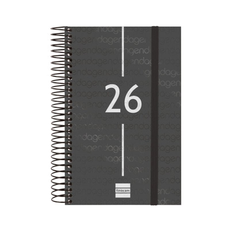 AGENDA 2026 BASIC YEAR E5 117X181MM DIA PAGINA NEGRO FINOCAM 741096026 AGENDA 2026 BASIC YEAR E5 117X181MM DIA PAGINA NEGRO FINOCAM 741096026 - Imagen 2