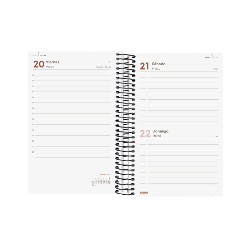 AGENDA 2026 BASIC YEAR E5 117X181MM DIA PAGINA NEGRO FINOCAM 741096026 AGENDA 2026 BASIC YEAR E5 117X181MM DIA PAGINA NEGRO FINOCAM 741096026 - Imagen 4