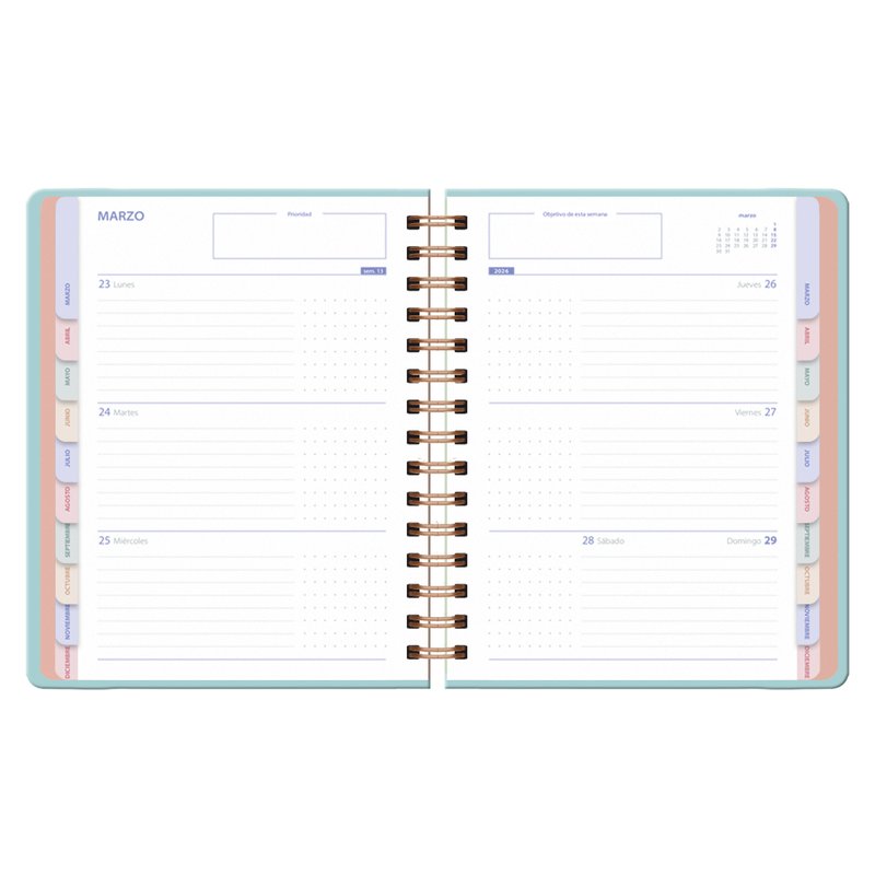 AGENDA 2026 BOTANICAL ESPIRAL SEMANA VISTA 15 X 21 CM. BOUQUET DOHE 13265 - 26 AGENDA 2026 BOTANICAL ESPIRAL SEMANA VISTA 15 X 21 CM. BOUQUET DOHE 13265 - 26