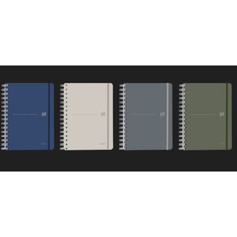 AGENDA 2026 IDENTITY DÍA PÁGINA A5 15X21 COLORES SURTIDOS OXFORD 400201733