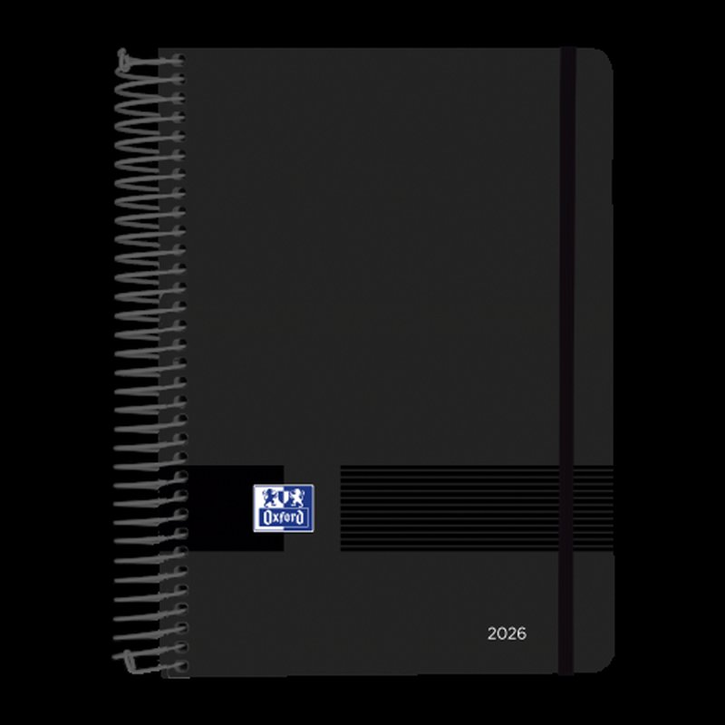 AGENDA 2026 LIVE&GO A5 15X21CM DIA PAGINA COLOR NEGRO OXFORD 400201730