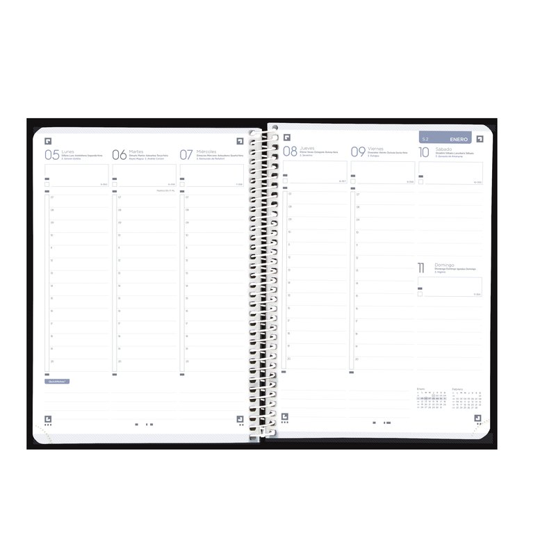 AGENDA 2026 LIVE&GO A5 15X21CM SEMANA VISTA COLORES VIVOS OXFORD 400201729 - Imagen 2