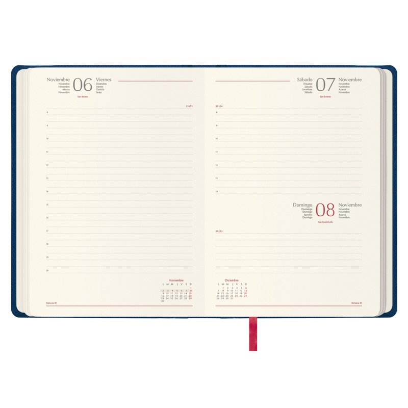 AGENDA 2026 MANAOS DÍA PÁGINA 17 X 24 CM. COLOR AZUL DOHE 12754 - 26