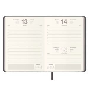 AGENDA 2026 MANHATTAN DÍA PÁGINA 14 X 20 CM. COLOR NEGRO DOHE 12867 - 26