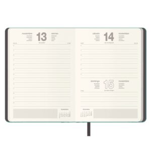 AGENDA 2026 MANHATTAN DÍA PÁGINA 14 X 20 CM. COLOR VERDE 12869 - 26