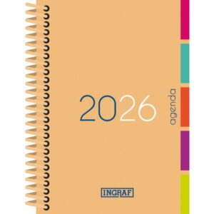 Alternative view of AGENDA 2026 MEDITERRANEO D/P 15x21 COLORES SURTIDOS CASTELLANO INGRAF 356430