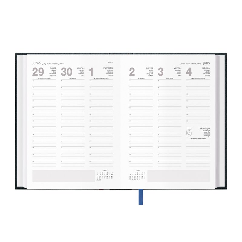 AGENDA 2026 SEGOVIA SEMANA VISTA 14 X 20 CM. COLOR NEGRO DOHE 11116 - 26 AGENDA 2026 SEGOVIA SEMANA VISTA 14 X 20 CM. COLOR NEGRO DOHE 11116 - 26 - Imagen 2