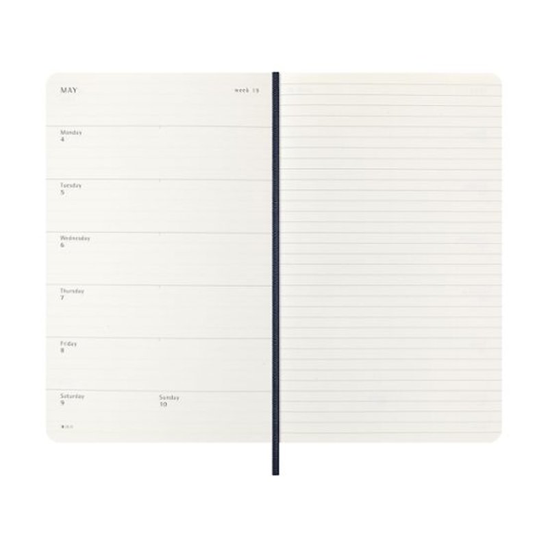 AGENDA 2026 TAPA BLANDA 12 MESES SEMANAL L (13 X 21 CM) AZUL ZAFIRO MOLESKINE DSB2012WN3Y26 AGENDA 2026 TAPA BLANDA 12 MESES SEMANAL L (13 X 21 CM) AZUL ZAFIRO MOLESKINE DSB2012WN3Y26 - Imagen 4