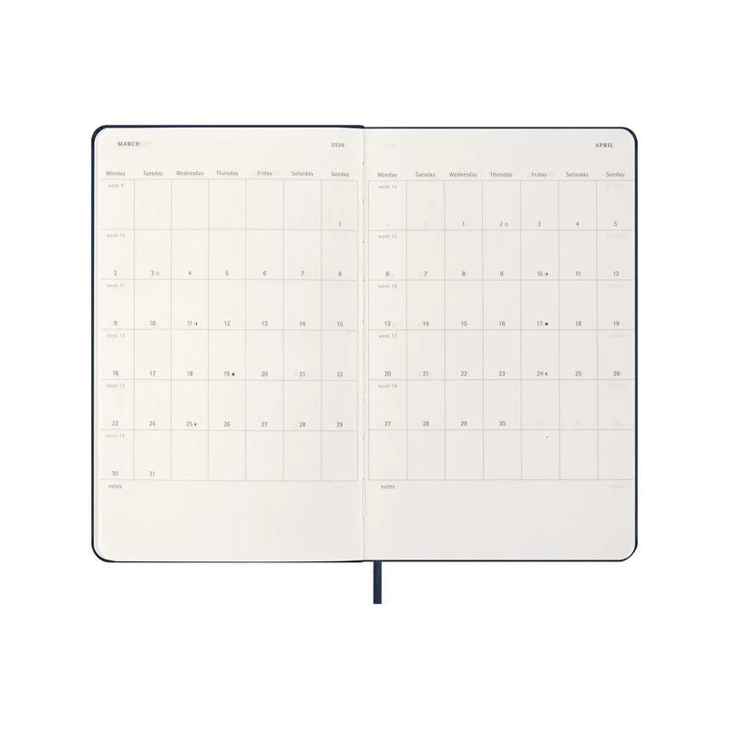 AGENDA 2026 TAPA DURA 12 MESES DIARIA L (13 X 21 CM) AZUL ZAFIRO MOLESKINE DHB2012DC3Y26 AGENDA 2026 TAPA DURA 12 MESES DIARIA L (13 X 21 CM) AZUL ZAFIRO MOLESKINE DHB2012DC3Y26 - Imagen 4