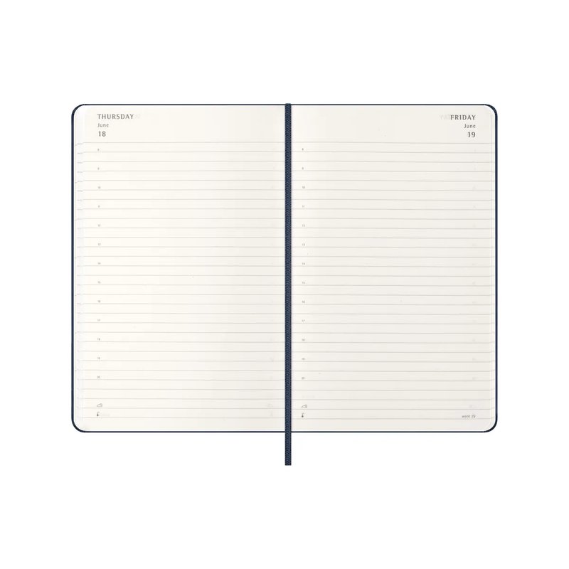 AGENDA 2026 TAPA DURA 12 MESES DIARIA L (13 X 21 CM) AZUL ZAFIRO MOLESKINE DHB2012DC3Y26 AGENDA 2026 TAPA DURA 12 MESES DIARIA L (13 X 21 CM) AZUL ZAFIRO MOLESKINE DHB2012DC3Y26 - Imagen 5