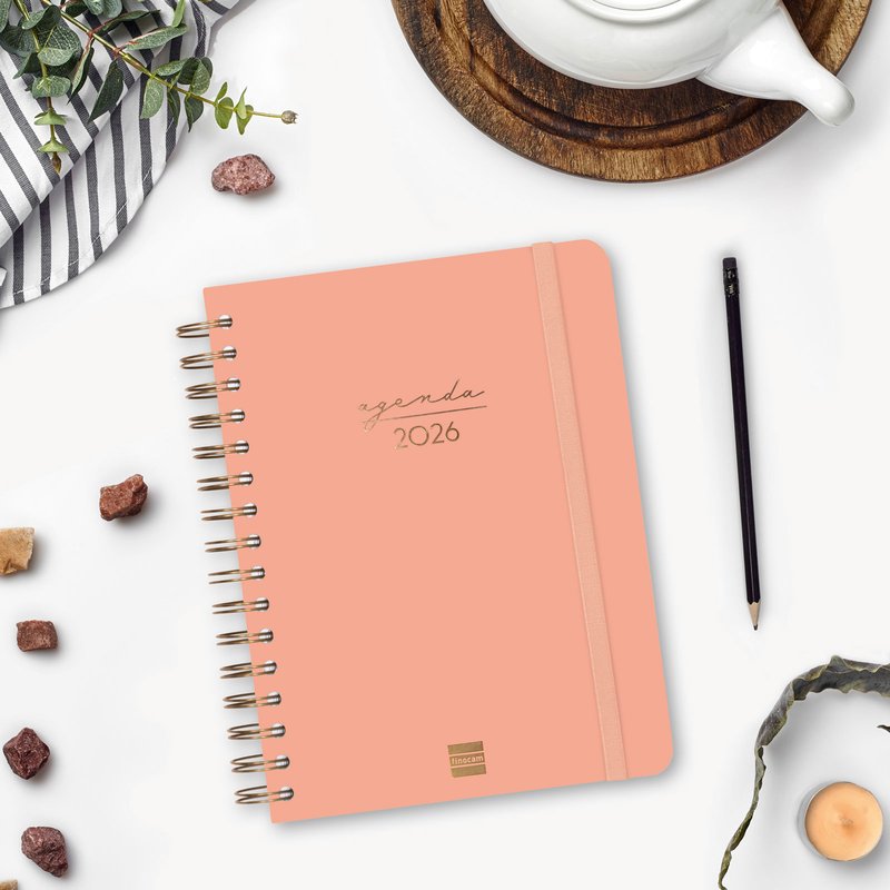AGENDA 2026 TRENDY ALMA E10 155X212MM DIA PAGINA CORAL FINOCAM 762040526 - Imagen 4